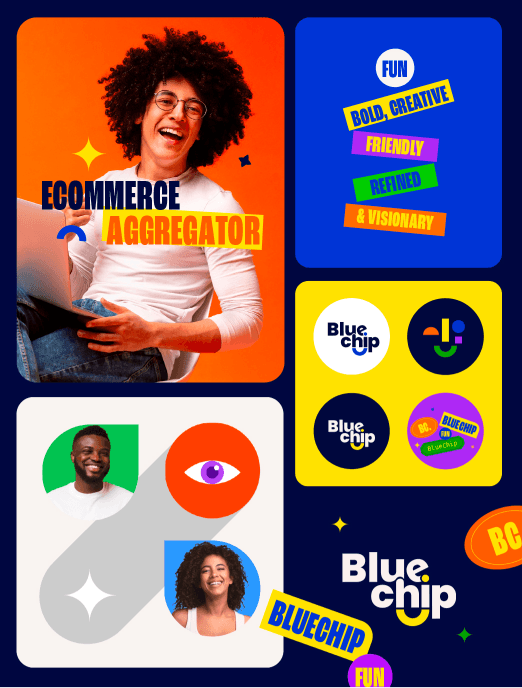 Our Work, Item 4 in a list. 04 / Bluechip